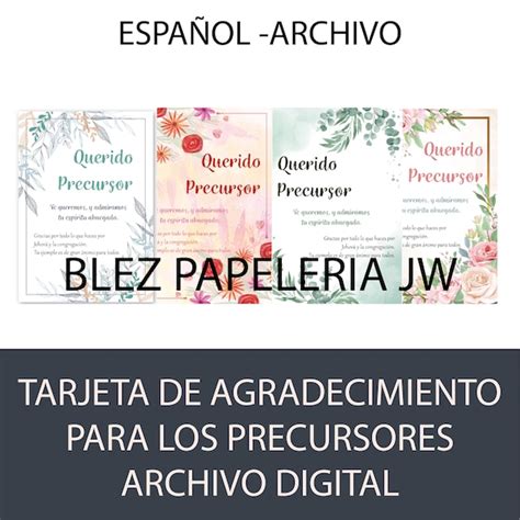 Precursor jw Etsy España