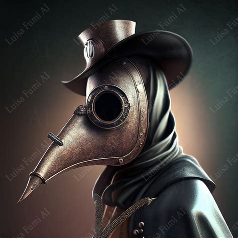 Scary plague doctor mask – Luisa Fumi Digital Art – Gameover's Atelier