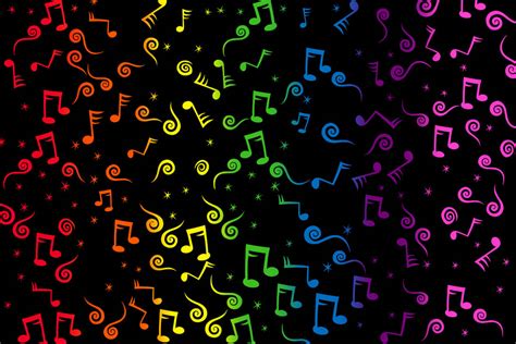 Colorful Musical Notes Background by seanscreations1 on DeviantArt