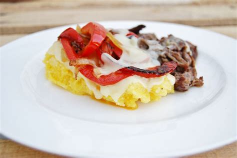 Gourmands Cheese Steak And Polenta With Land O Lakes® 4 Cheese Italian