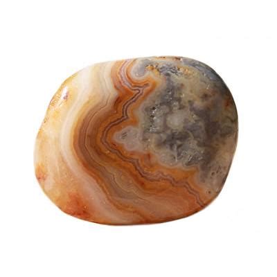 Agate Crazy Lace Galet Pierre Plate Davelli