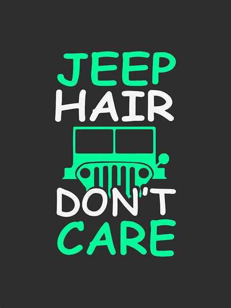 Jeep Hair Don T Care Digital Art By Hy Eong Fine Art America