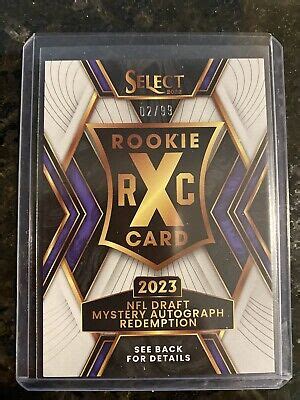 2022 Panini SELECT 2023 XRC Auto 2 Mystery Auto Prizm Redemption 02 99