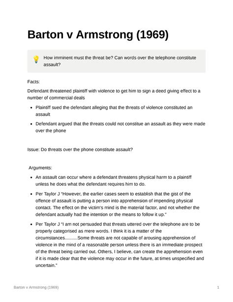 Barton V Armstrong 1969 Barton V Armstrong 1969 1 Barton V