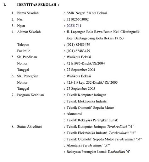 Profil Smk Negeri 2 Kota Bekasi Smkn 2 Kota Bekasi