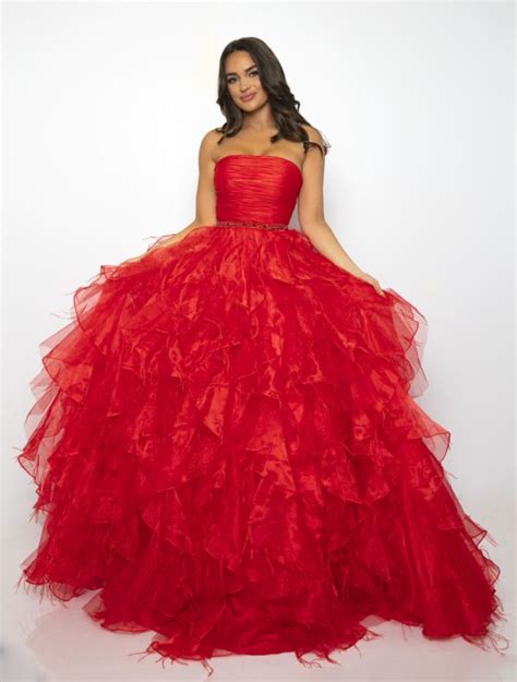 Ava Presley 39555 Red Prom Dress