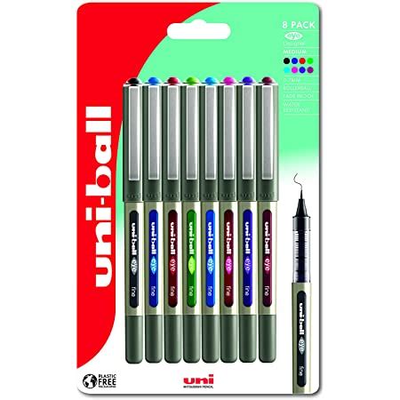 Uni Ball Eye Designer Ub D Liquid Ink Rollerball Pens Pack Of