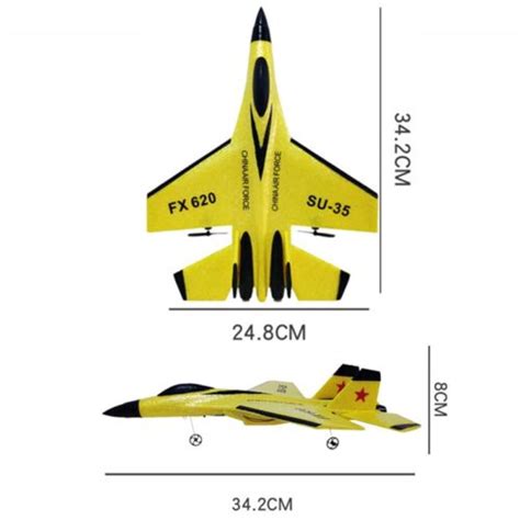 Avião Planador Controle Remoto Espuma