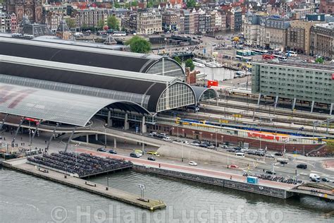 HollandLuchtfoto Amsterdam Luchtfoto Centraal Station Gezien Vanaf