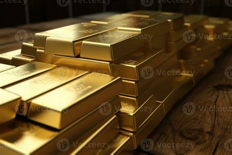 Stack of gold bars in vault. 25477807 Stock Photo at Vecteezy