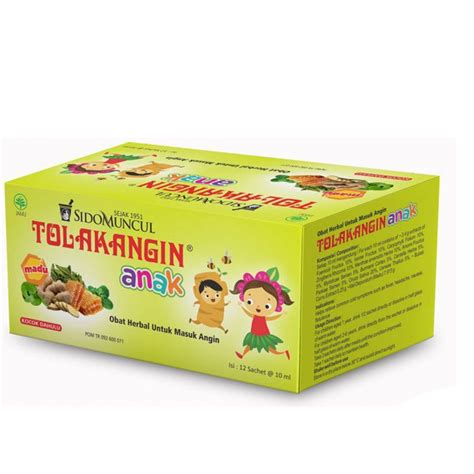 Jual TOLAK ANGIN ANAK CAIR PLUS MADU ANAK 10 ML 12 SACHET Shopee