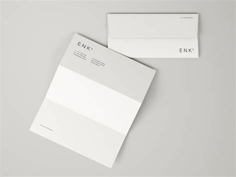 Envelope and A4 Folded Letterhead Mockup