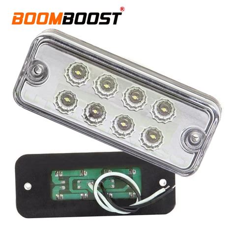 24v 12v White 1pcs Waterproof Clearance Side Marker Light Indicator Lamp Truck Trailer Lorry Car