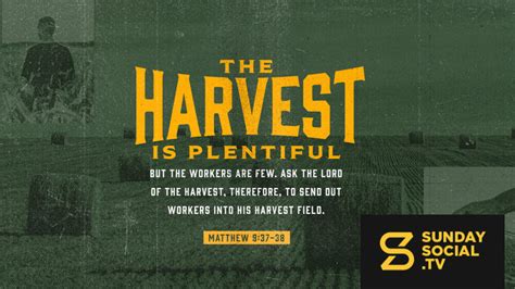 The Harvest Is Plentiful But The Workers Are Few Ask The Lord Of The