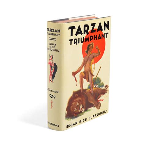 Bonhams : BURROUGHS, EDGAR RICE. 1875-1950. Tarzan Triumphant. Tarzana ...