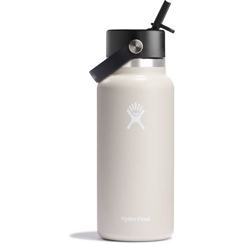 hydro flask oz wide mouth travel isoleerfles flex straw deksel