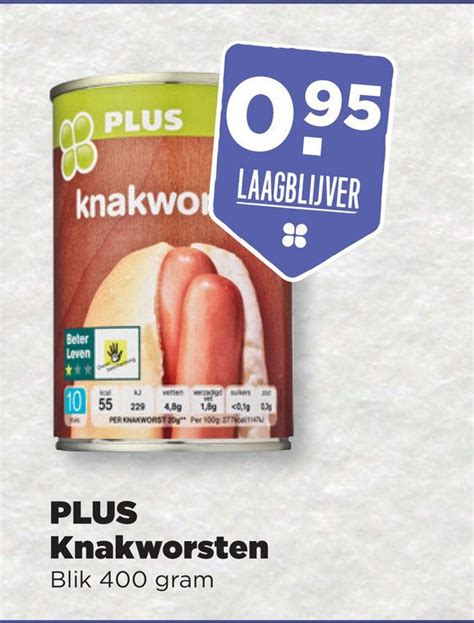 Plus Knakworsten Aanbieding Bij Plus