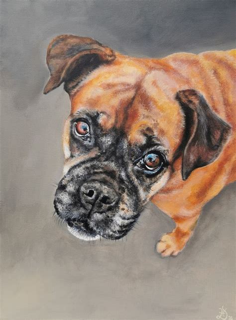 Bild Hund Boxer Malerei Von Heike Deininger Kunstnet