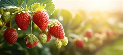 Premium AI Image | strawberry plantation