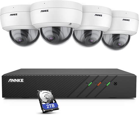 ANNKE H500 8CH PoE Security Camera System 6MP CCTV NVR And 4x 5MP