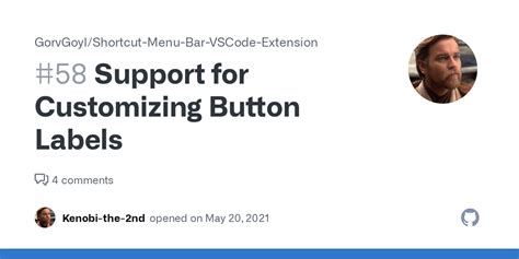 Support For Customizing Button Labels Issue Gorvgoyl Shortcut