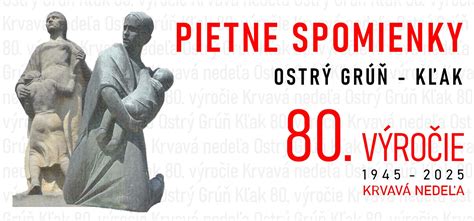 KRVAVÁ NEDEĽA - PIETNE SPOMIENKY, OSTRÝ GRÚŇ A KĽAK, 19.1.2025 - Región