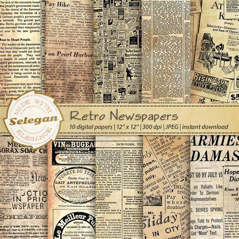 Etsyme2m6yfmv Digital Newspaper Vintage Newspaper Vintage