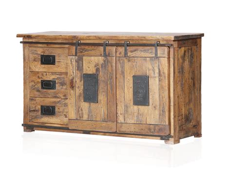 Bristol Sideboard V Material Massivholz Mango Rustikal