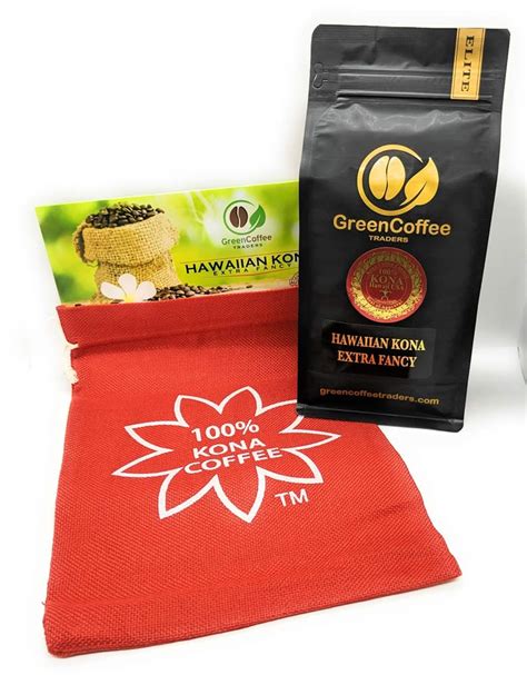 4LB. 100% Hawaiian Kona Extra Fancy Coffee Beans – Green Coffee Traders