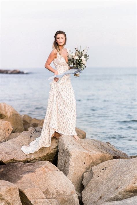 Ocean Inspired Boho Beach Wedding Inspiration Boho Beach Wedding