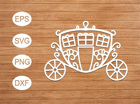 Princess Carriage Svg Carriage Cut File Carriage Etsy