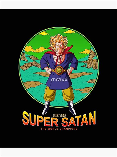 "mr. satan super saiyan" Poster for Sale by mraxx | Redbubble