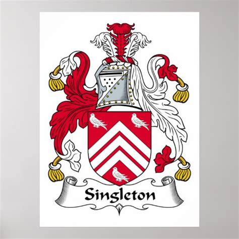 Singleton Family Crest Poster | Zazzle