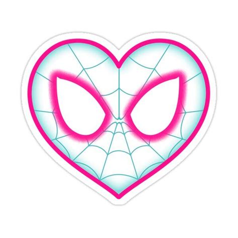 Spider Gwen Heart Sticker For Sale By GeorgieDeemss In 2023