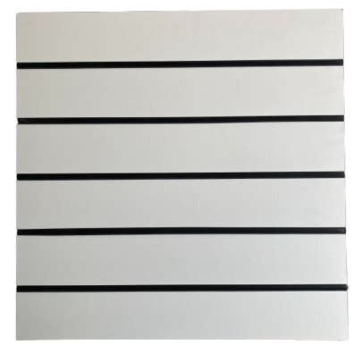 M Rae Center KIT PAINEL CANALETADO BRANCO 60X60 CM PERFIL PRETO