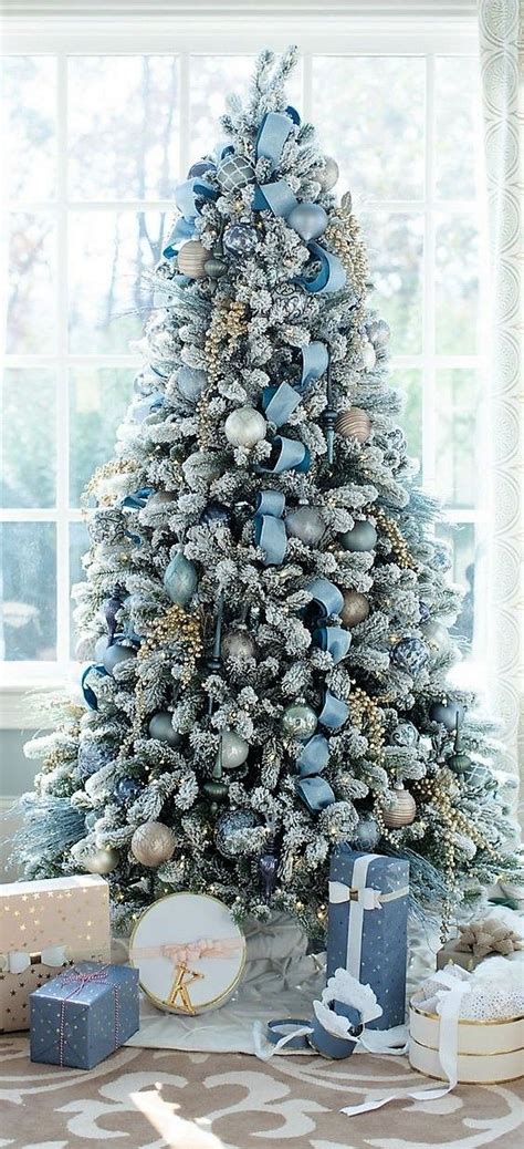 65 Blue Christmas Tree Ideas to give your holiday adorned home a ...