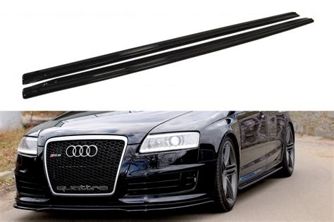 Side Skirts Diffusers Audi RS6 C6 Gloss Black Our Offer Audi A6