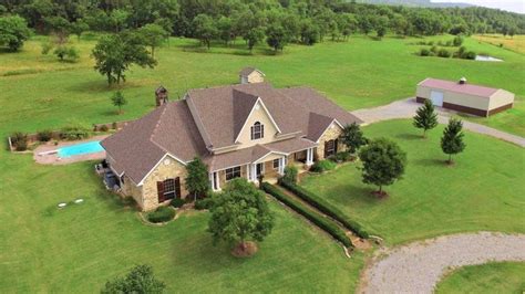 Beautiful Custom Built Home With Pool And Acreage In Southeast OK