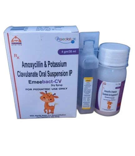 Emeebact Cv Amoxycillin Potassium Clavulanate Oral Suspension G Ml