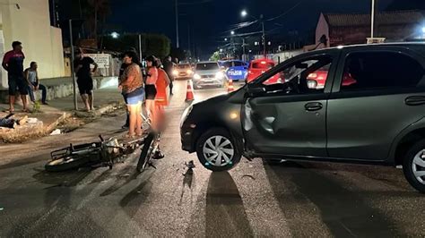 Adolescente De Anos Fica Gravemente Ferido Em Acidente De Moto