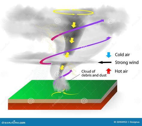 A Diagram Of A Tornado