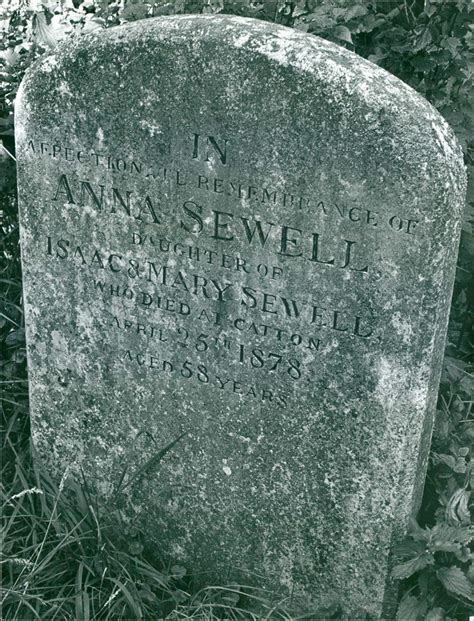 Anna Sewell Headstone At Lamas Vintage Press Photo Amazones Hogar Y Cocina