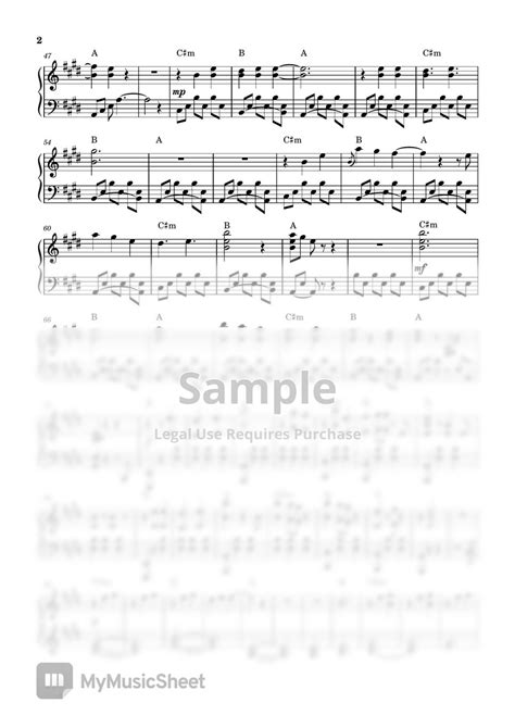 Paramore My Heart Piano Sheet 악보 By John Rod Dondoyano