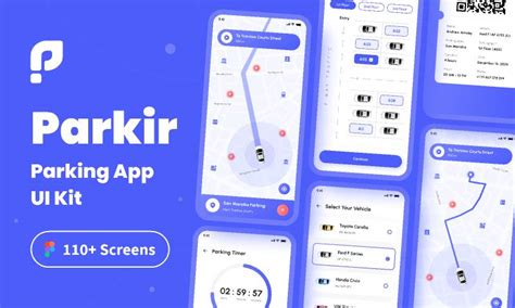 Parkir Parking App Ui Kit Figma Template Ui Free