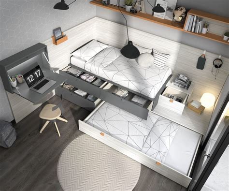 Modular Bedroom With A Folding Desk