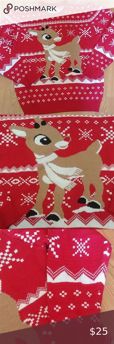 Rudolph Christmas Sweater | Rudolph christmas, Christmas sweaters ...