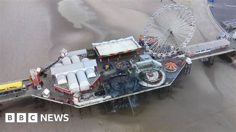 Blackpool Central Pier Fire Destroys Fairground Ride