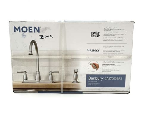 Moen Banbury High Arc Handle Standard Kitchen Faucet W Side Sprayer