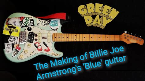 Billie Joe Armstrong Blue Electric Guitar BJ Replica Relic And Gig Bag Green Day ...