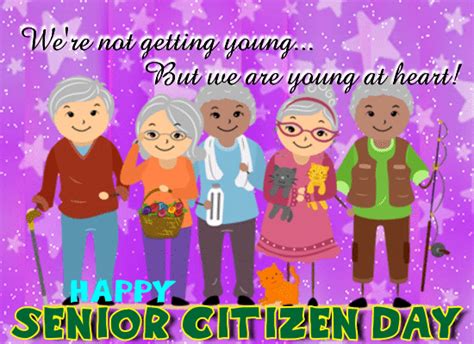 We Are Young At Heart. Free Senior Citizen Day eCards, Greeting Cards ...